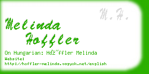 melinda hoffler business card